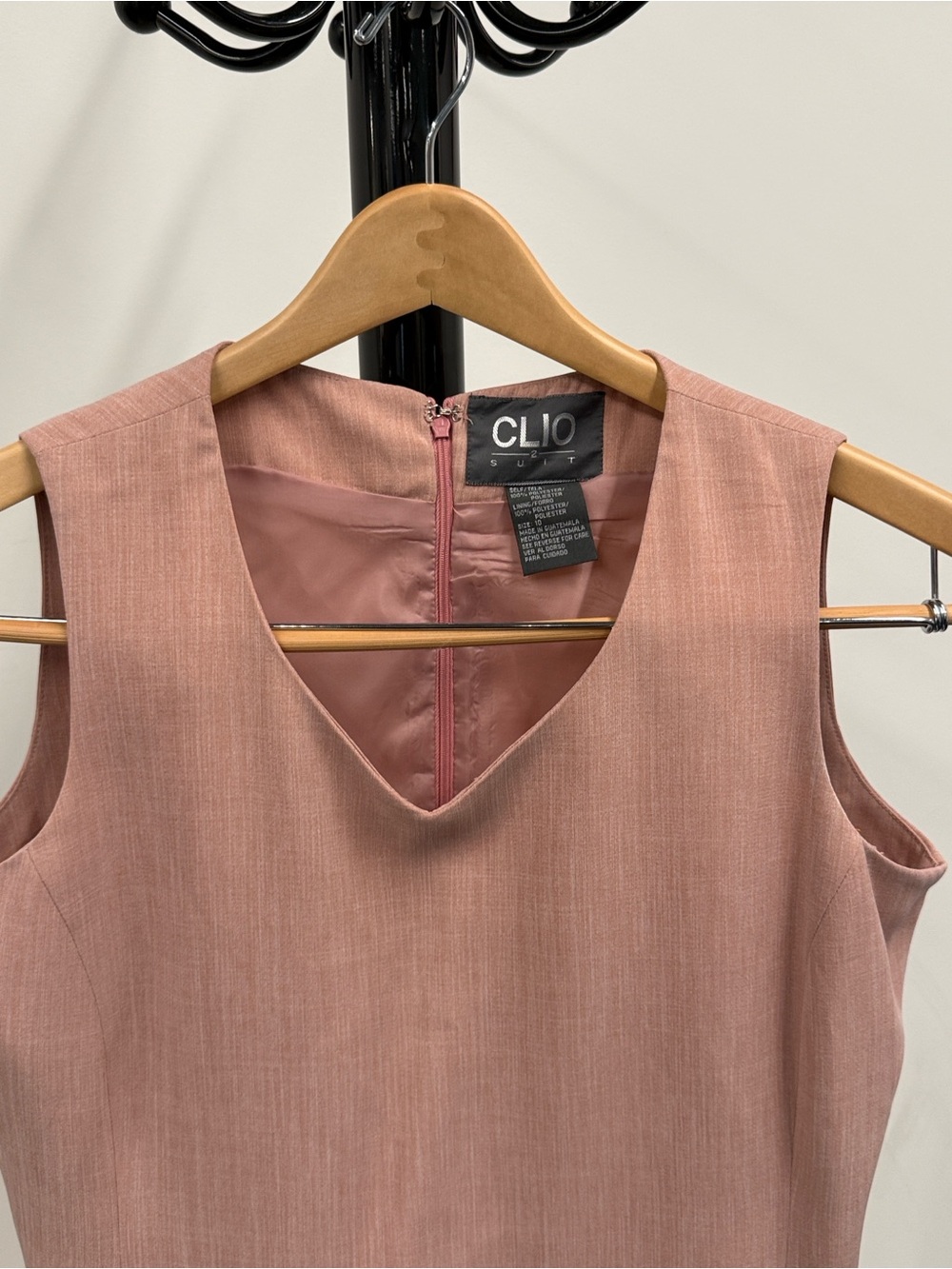 CLIO Mauve Sleeveless Shift Dress - Picture 2 of 5